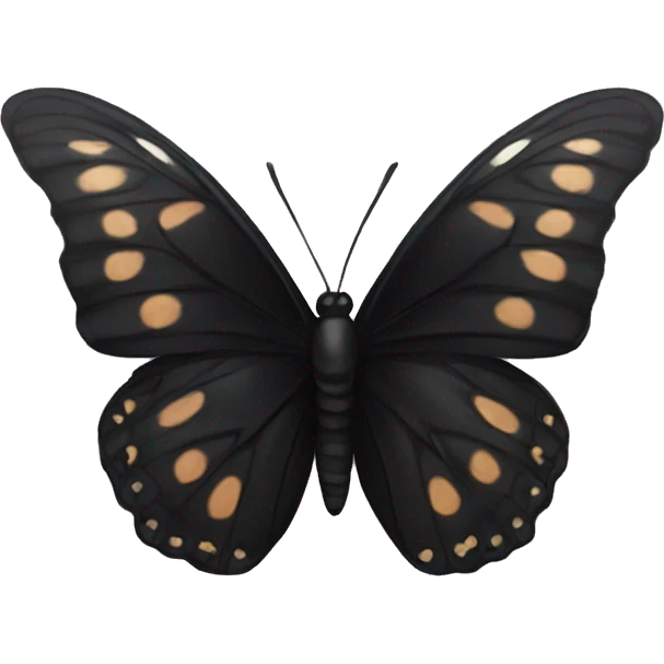 Black butterfly  emoji