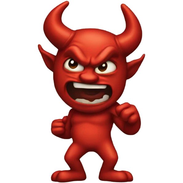 Red devil that’s cool emoji