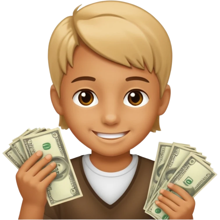 child with money emoji