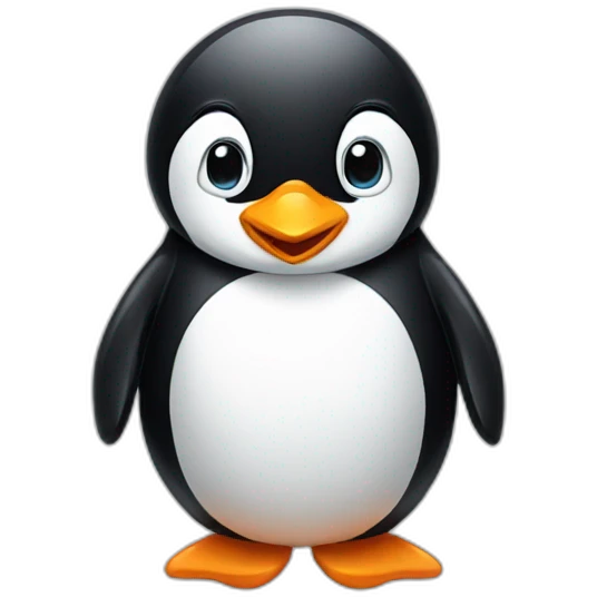 goofy penguin emoji
