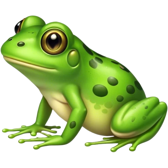 Cute frog emoji