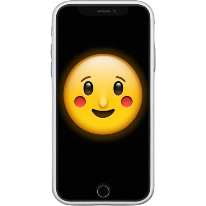 iphone  con fondo negro que diga "llamada entrante" emoji