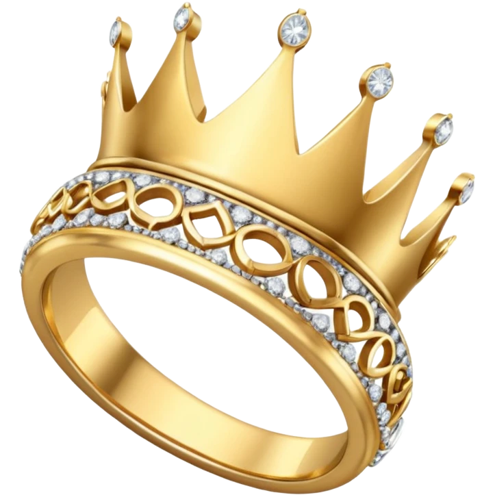 Aesthetic Engagement ring crown pose emoji
