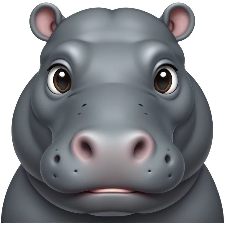 cinematic-noble-hippo-portrait-emoji,-poised-and-regal,-with-a-massive,-robust-build-and-a-smooth,-sleek-slate-gray-hide,-deep-set-soulful-eyes,-simplified-yet-sharp-and-sophisticated-features,-highly-detailed,-glowing-with-a-soft radiance emoji