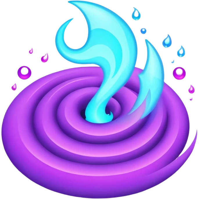 glitter purple and cian fire emoji