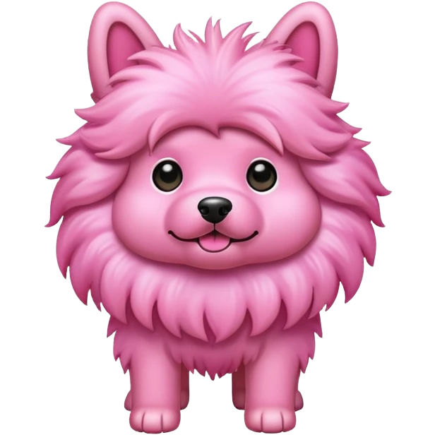 Perro rosa emoji