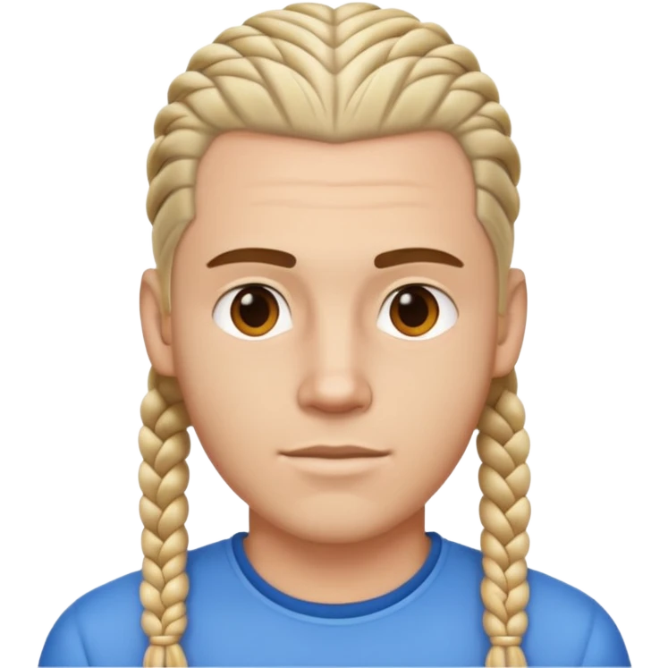 White guy with cornrows emoji