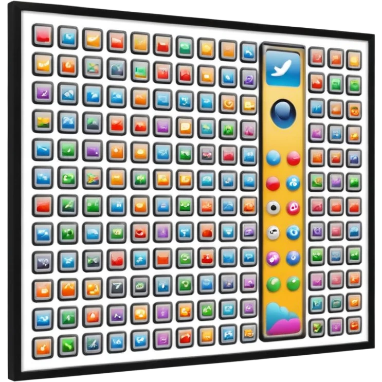 girly framed gallery of photos emoji