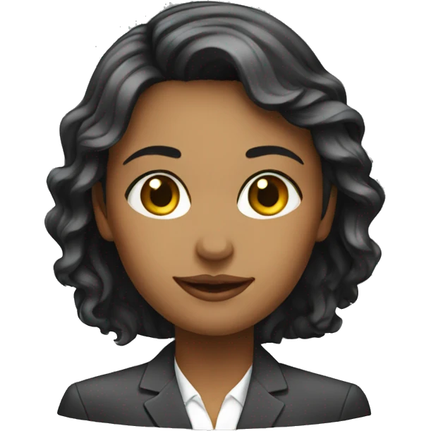 young woman buisness emoji
