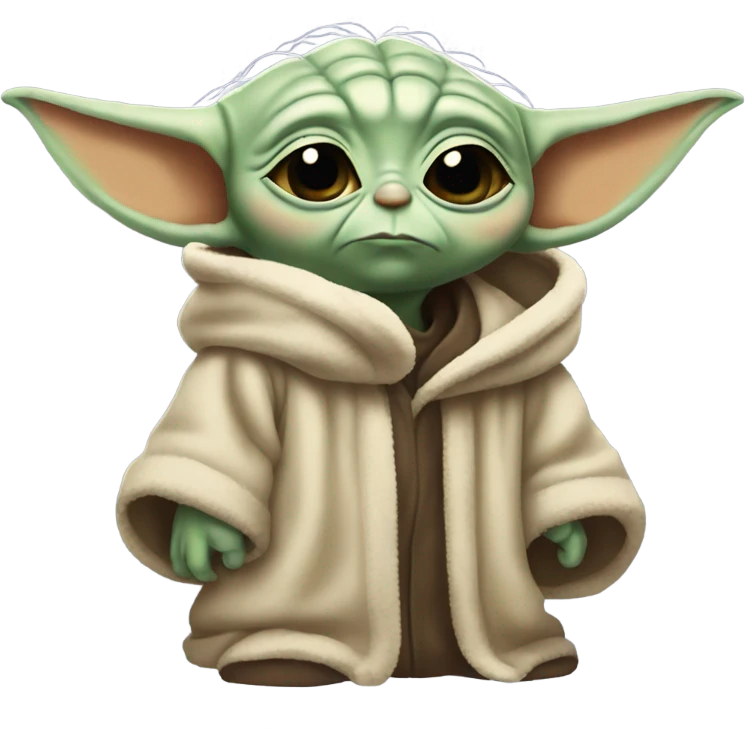 baby yoda is sad emoji