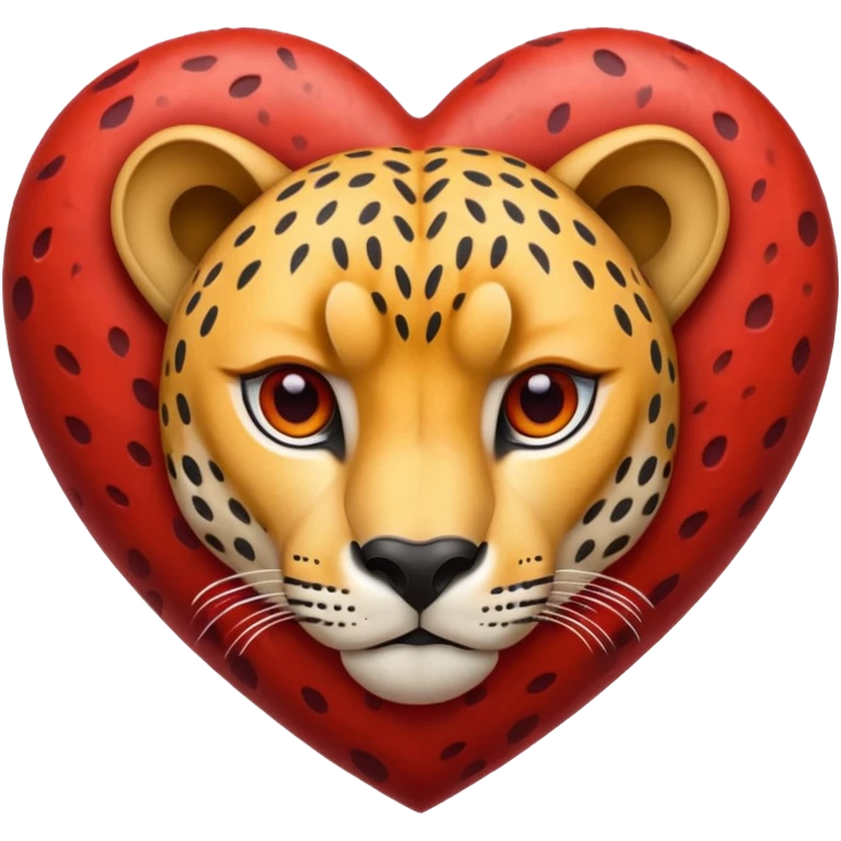 Cheetah heart emoji