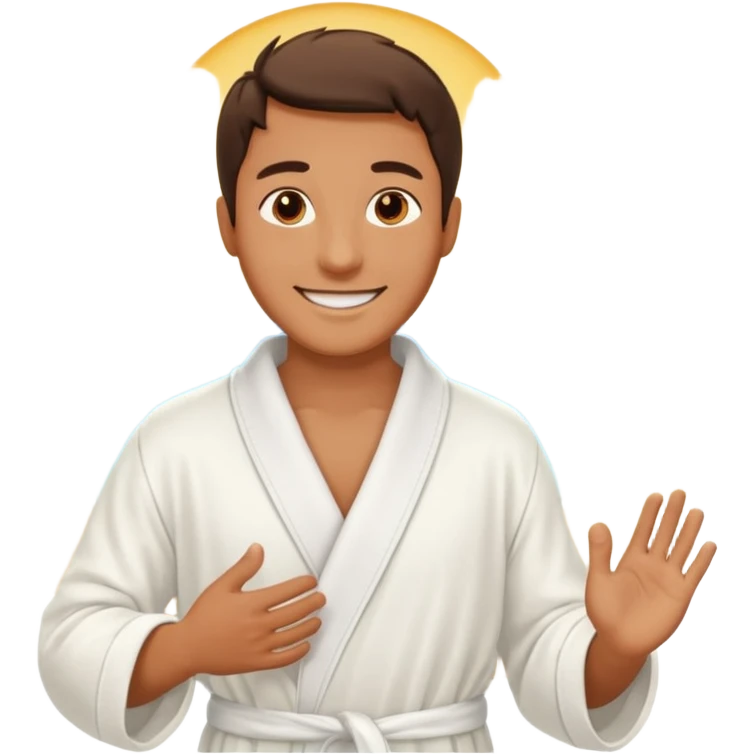 guy entering the paradise emoji