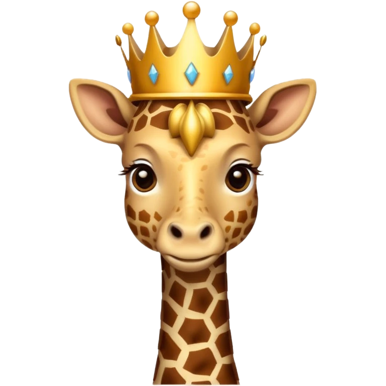 giraffe with crown  emoji