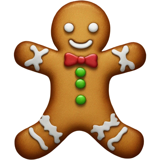 Gingerbread man drawing emoji
