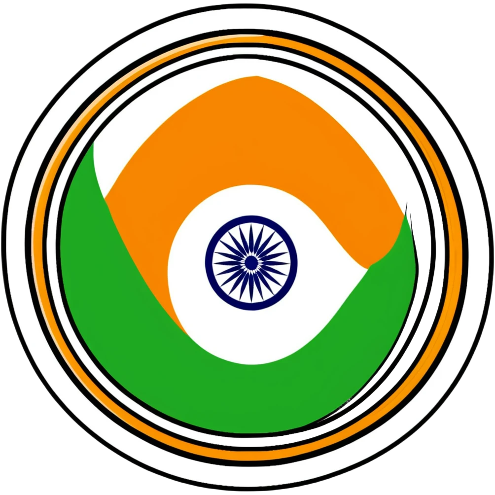 Indian flag with saffron, white, and green horizontal stripes and blue Ashoka Chakra wheel in the center emoji