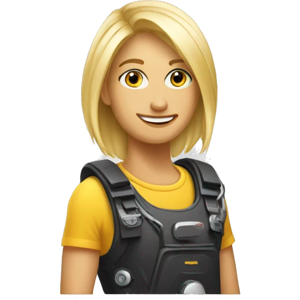 Blonder DJ mit Cappy emoji