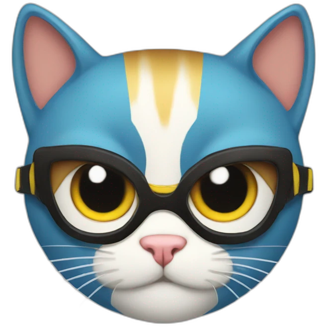 A superhero cat emoji