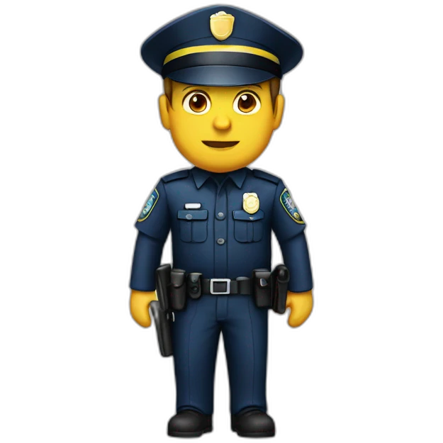 Policia pensando emoji