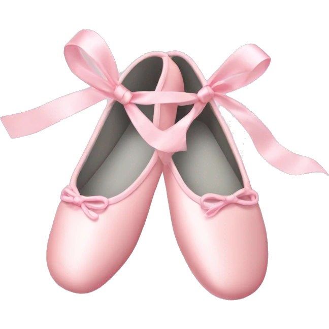 light pink christmas ballet shoes emoji