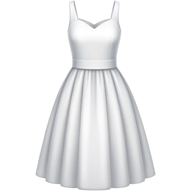 white dress emoji