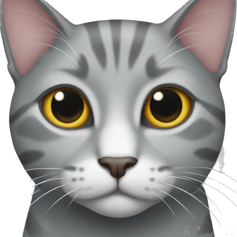 Gray cat emoji