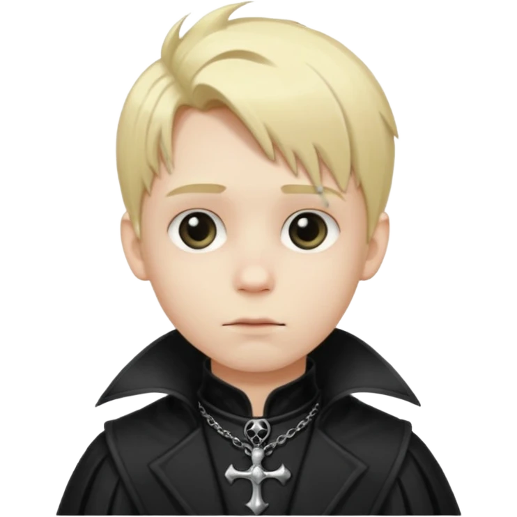 boy with blonde hair gothic emoji
