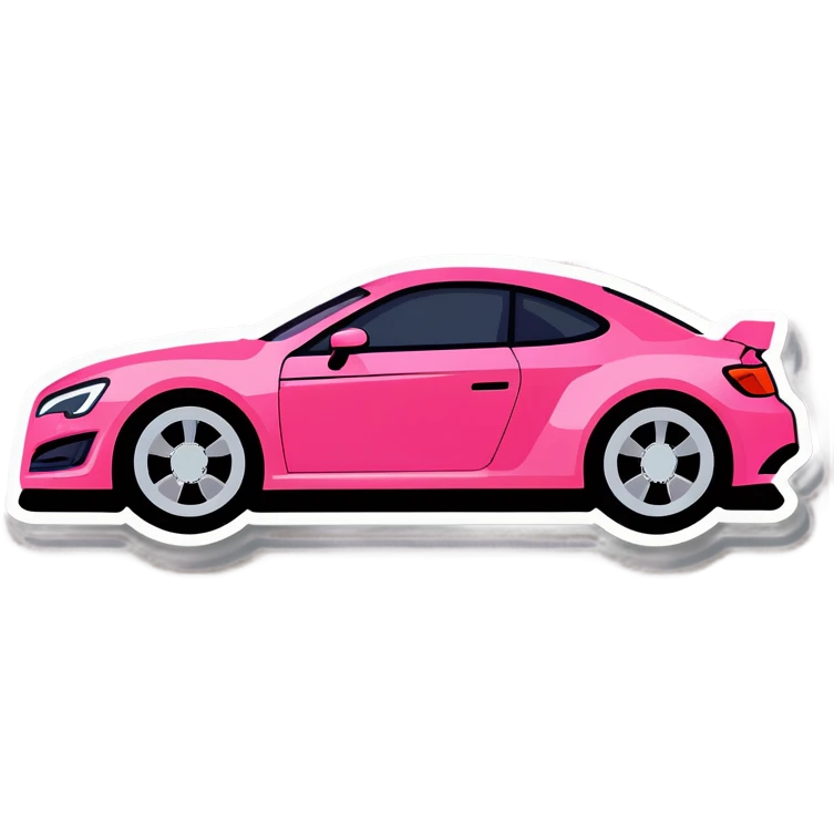 Pink car emoji
