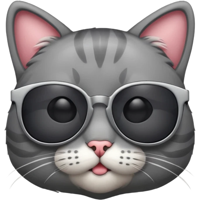 Cat wearing sunglasses emoji