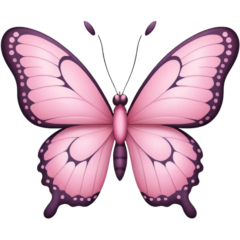 Pink butterfly emoji