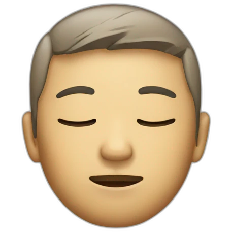 Closed eyes emoji