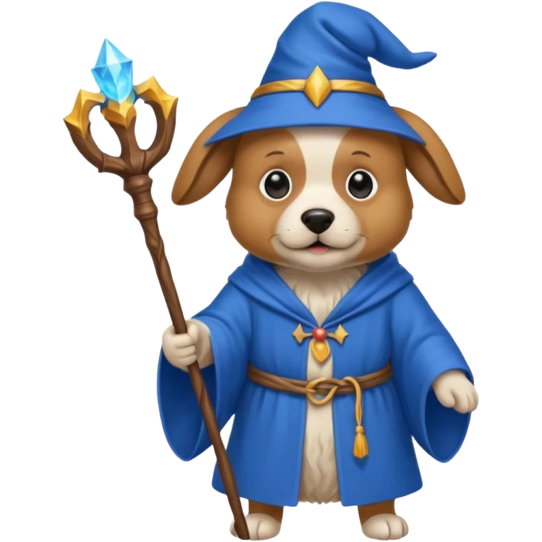 Dog wizard emoji