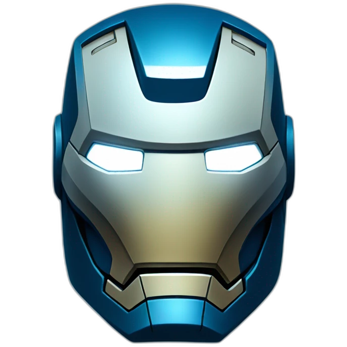 Iron Man Blue Powerfull emoji