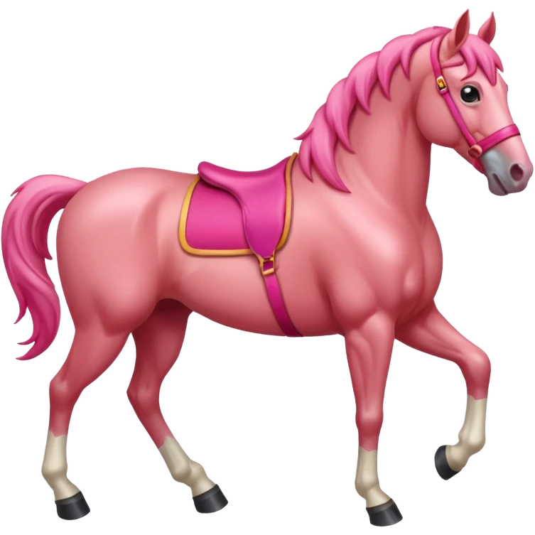 Redpink horse emoji