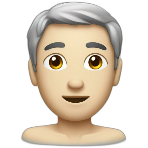 Vielle homme sur une toilette emoji
