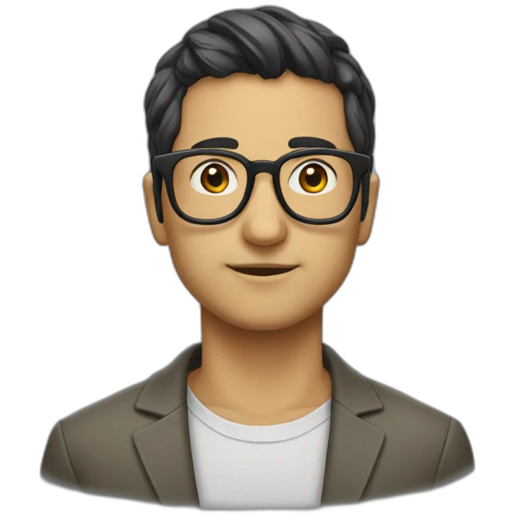 Sadur Japarov in glasses emoji