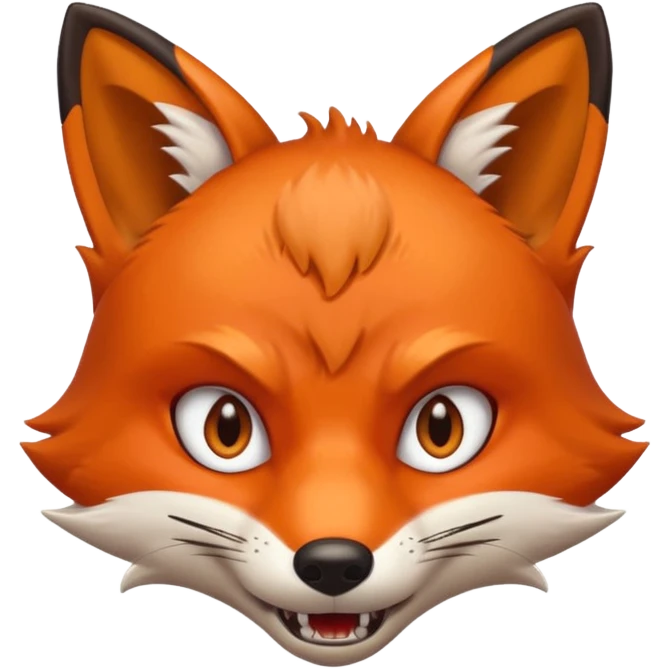 lisek który jest wściekły  emoji