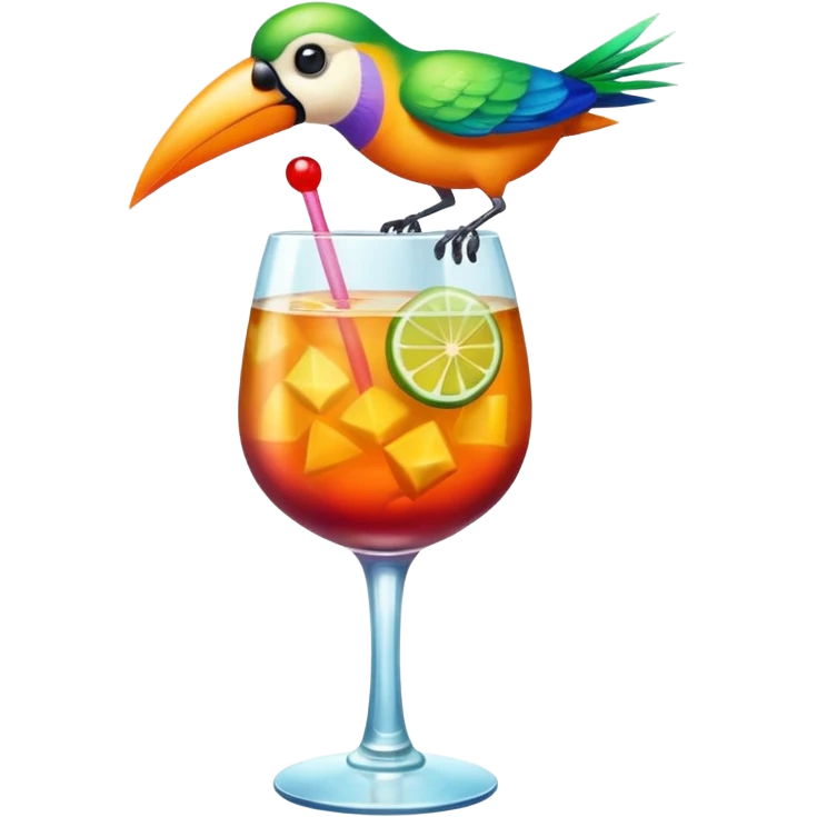Cocktail bird  emoji
