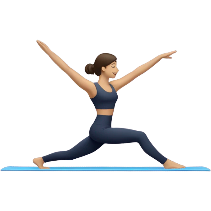 Pilates brunette giro emoji