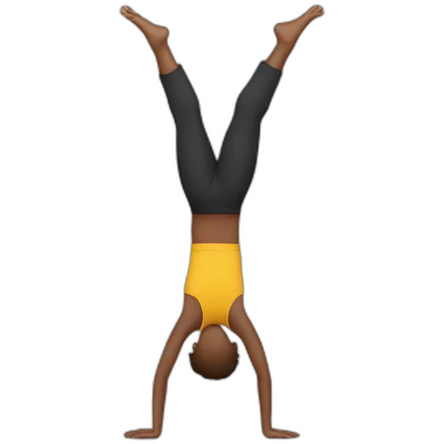 handstand open arms emoji