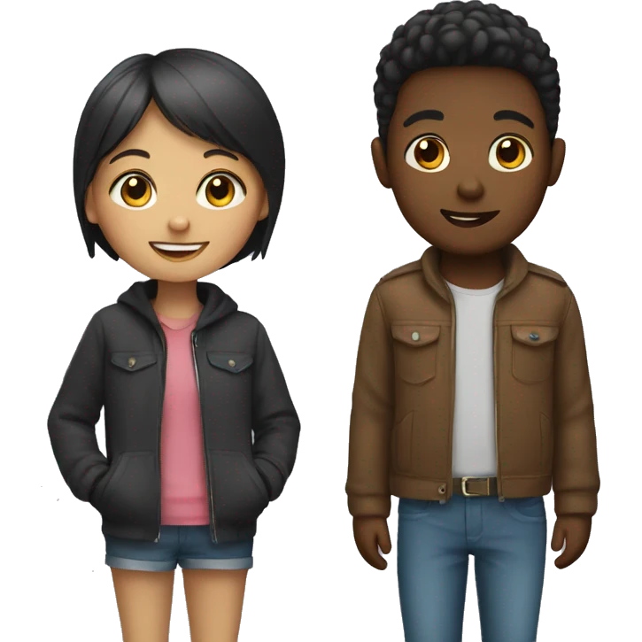 Girl and boy emoji