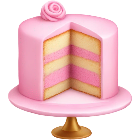 light pink cake emoji