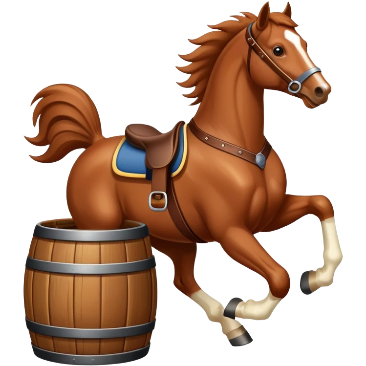 Barrel horse emoji