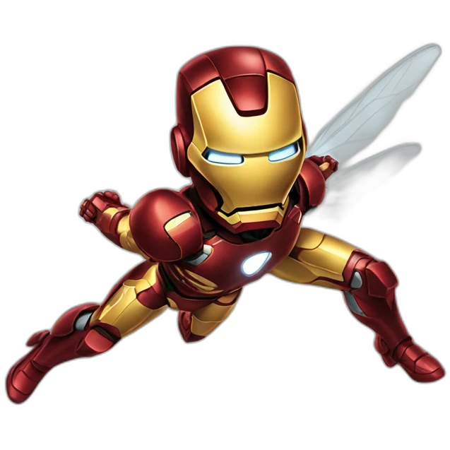 Iron man fly emoji