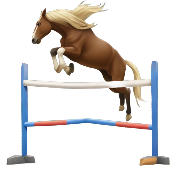 Horse jumping emoji