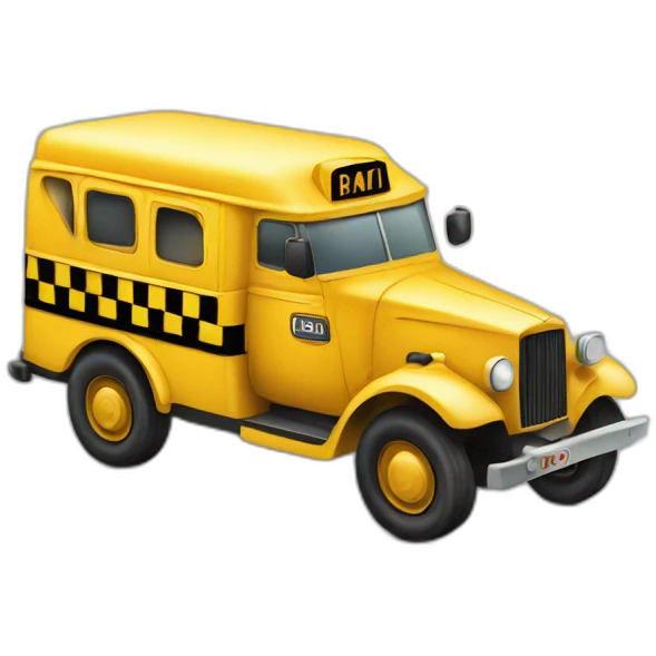 taxi truck mobile storage emoji