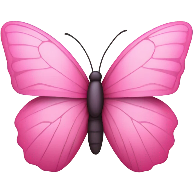 Pink butterfly  emoji