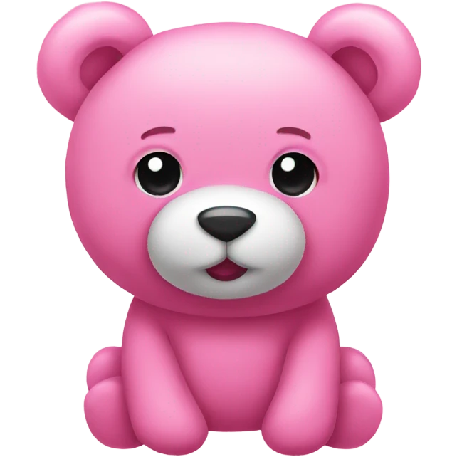Pink teddy besr emoji