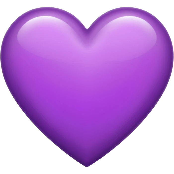 purple heart with a glossy highlight emoji