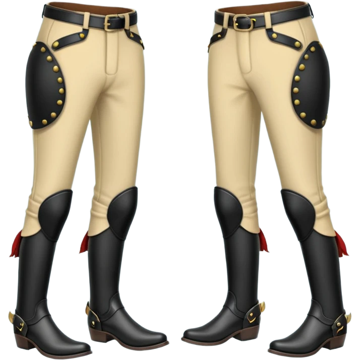 Pantalones de montar hipica negros emoji