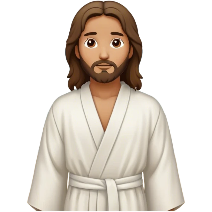 Jesus at the beach sand & waves  emoji